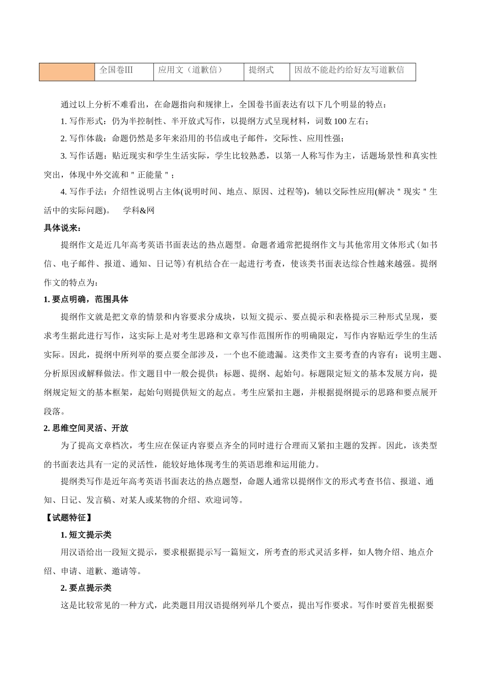 2025年考点一遍过高考英语-考点55书面表达提纲类.doc_第2页