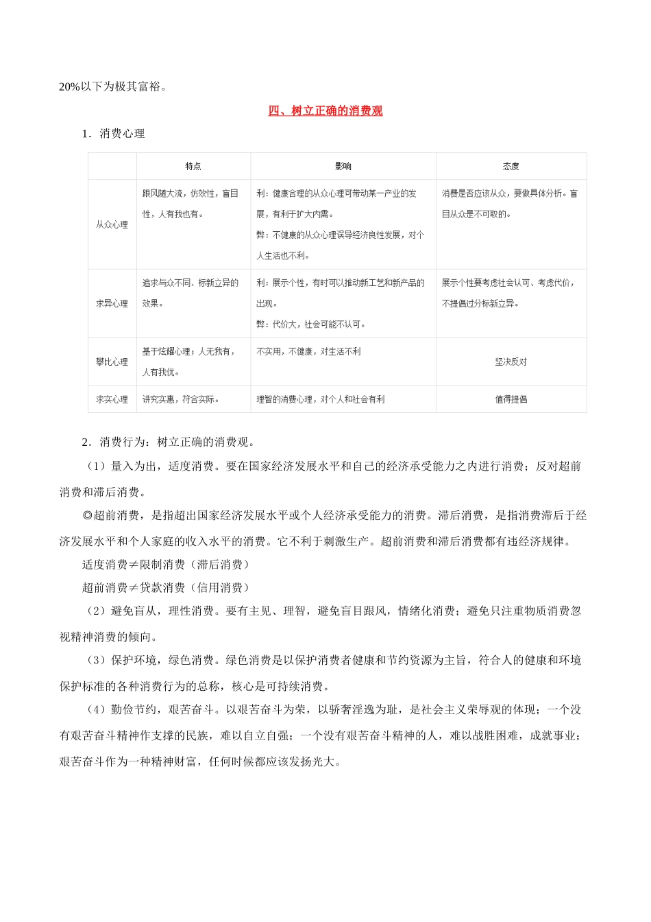 2025年考点一遍过高考政治-考点03消费.doc_第3页