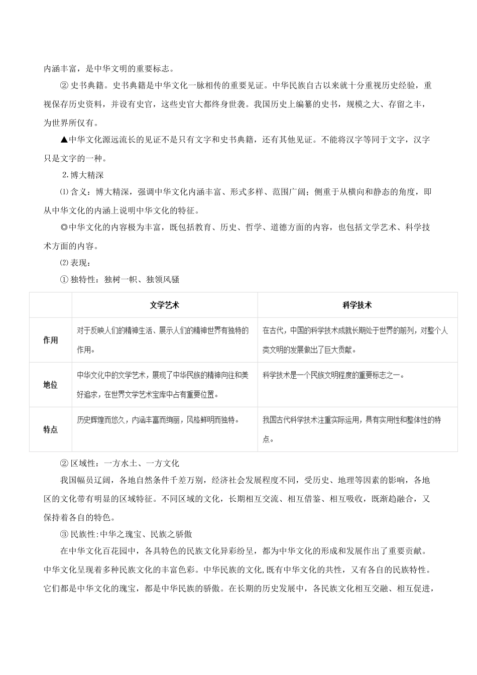 2025年考点一遍过高考政治-考点35灿烂的中华文化.doc_第2页