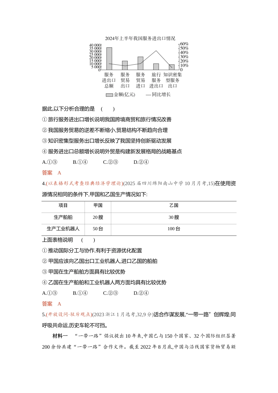 2026版53高考总复习A版政治-精练册-素能提升5.docx_第2页