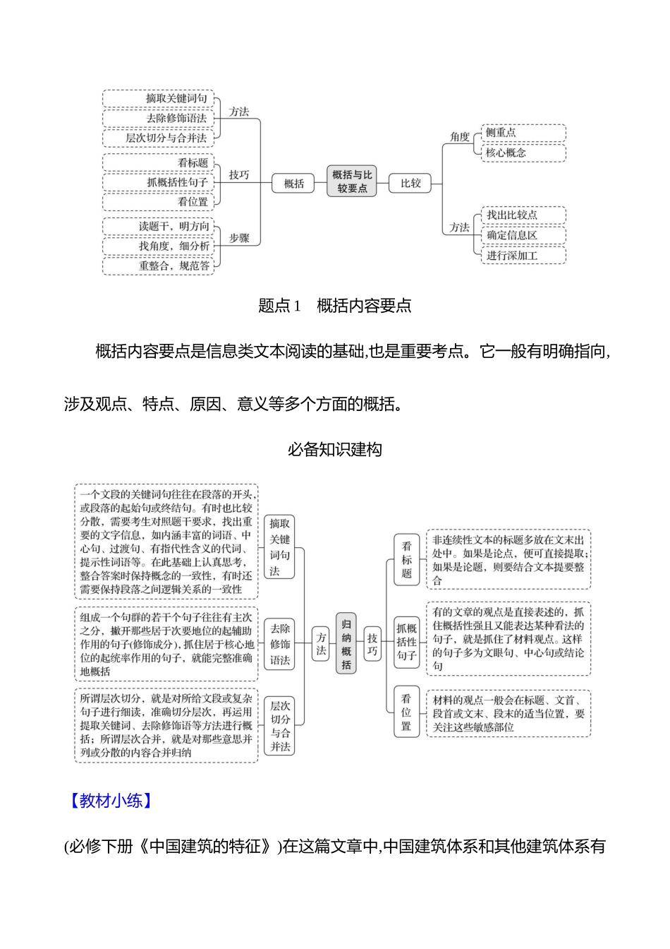2026版高中全程复习方略语文强基版-专题一第三节第2讲钩玄提要,概括比较要点.docx_第3页