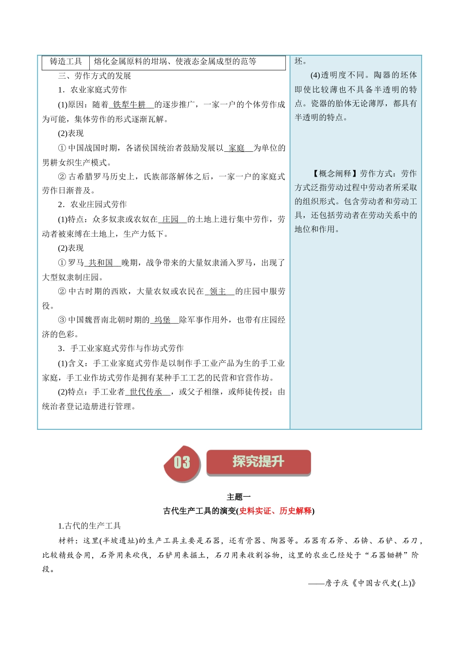 第4课古代的生产工具与劳作-选择性必修2：经济与社会生活）.docx_第3页