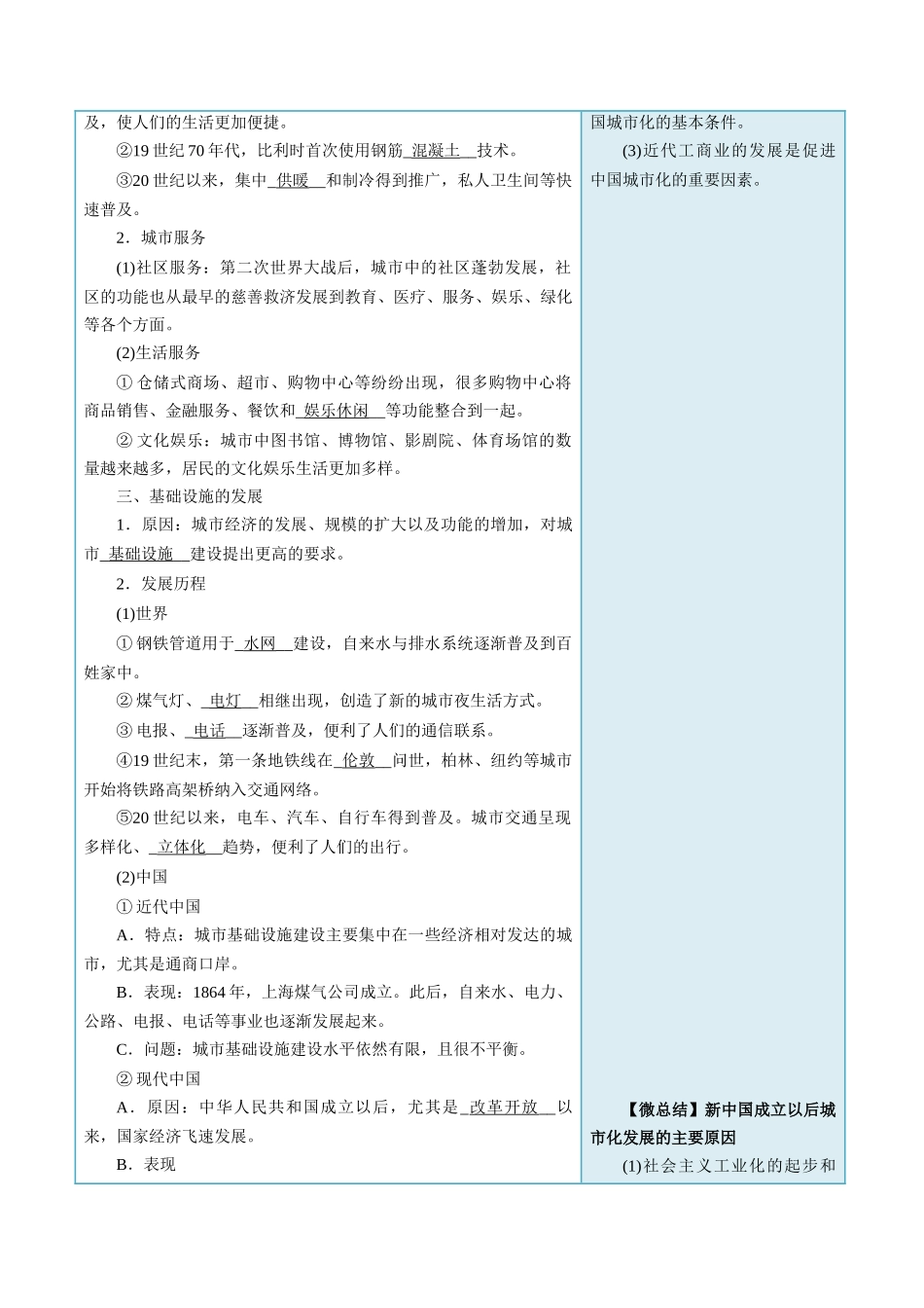 第11课近代以来的城市化进程-选择性必修2：经济与社会生活）.docx_第3页