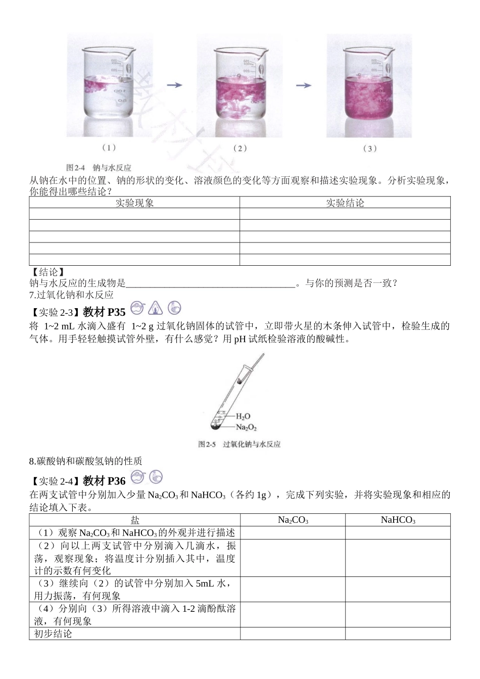 高考（中）化学实验专项----基于五本教材回归教材实验（人教版教材版）.docx_第3页