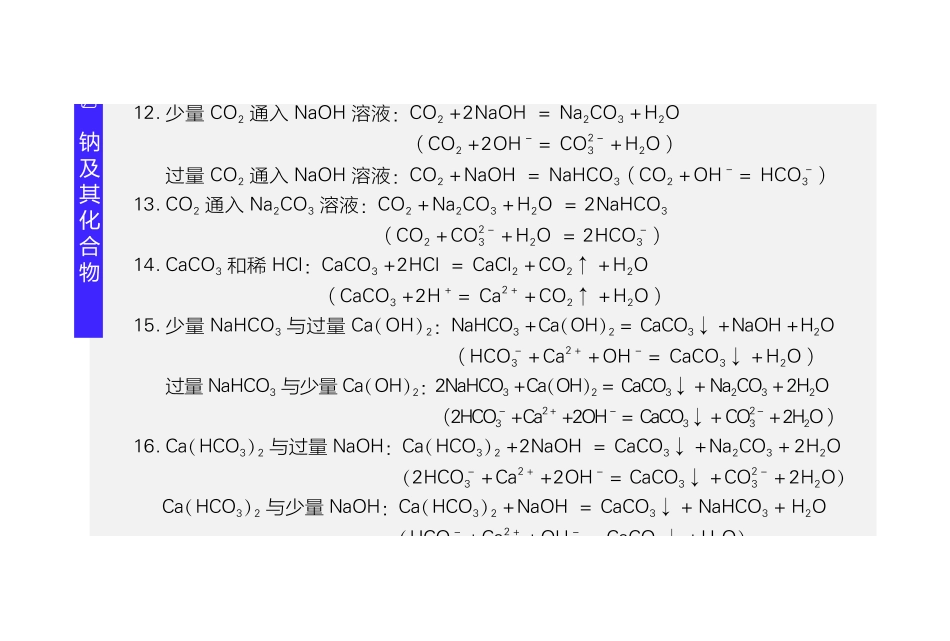【高中化学】高中化学反应方程式卡片（每天一片）----71张（含反应方程式练习+答案）.pdf_第2页