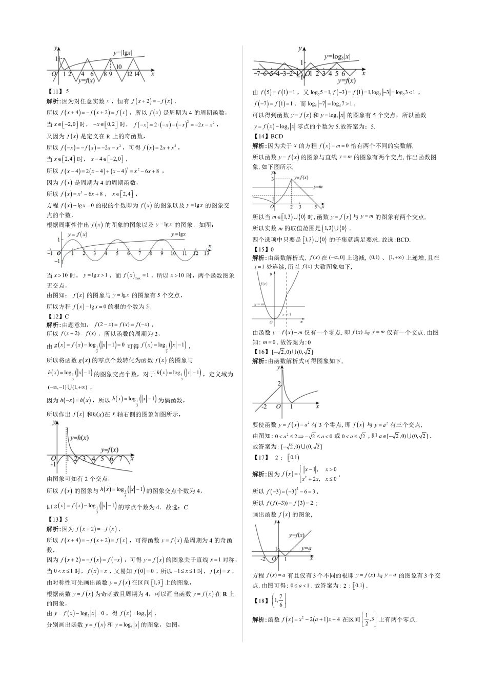 2025高中数学全练一本通(必修一)指数与对数函数-第7节专题：函数图像的应用题型总结(答案版).pdf_第2页