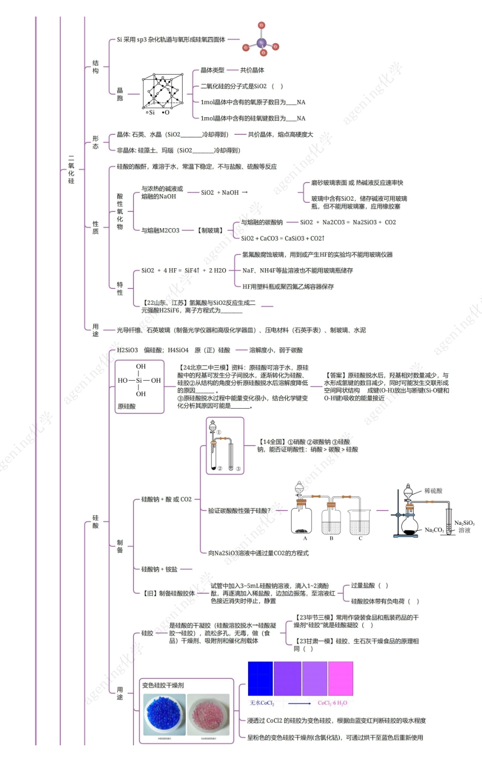 2025年高考化学-25版元素化合物系列IVA族-3硅及其化合物.pdf_第2页