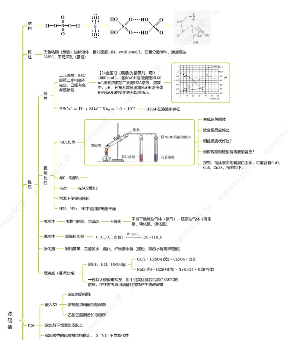 2025年高考化学-25版元素化合物系列VIA族-3硫的含氧酸.pdf_第1页