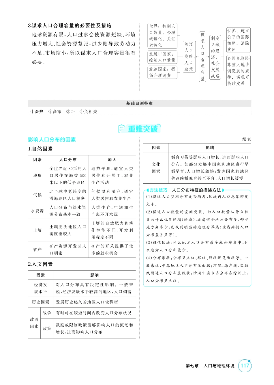 2026版53高考总复习A版地理-精讲册-第七章人口与地理环境.pdf_第2页
