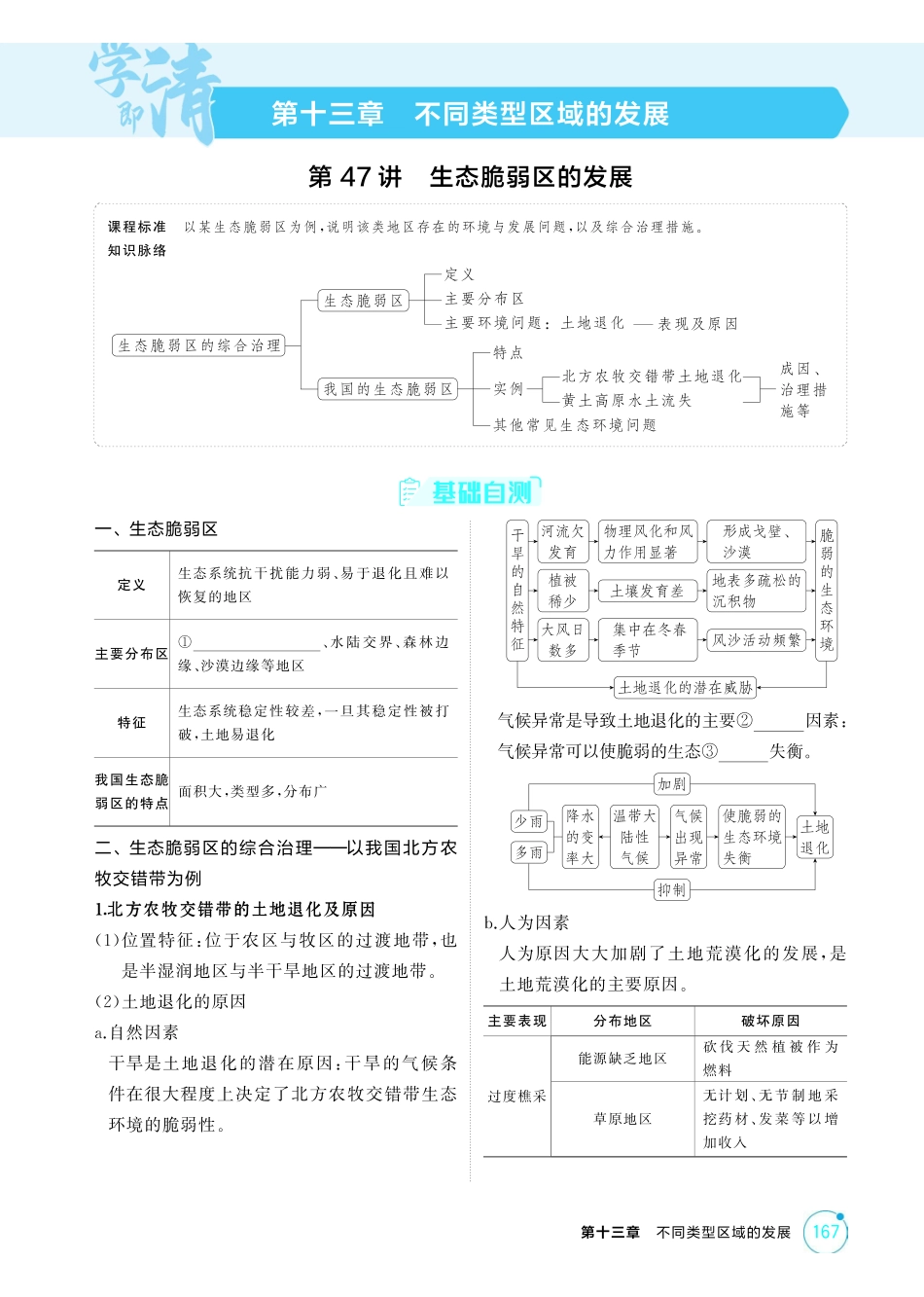 2026版53高考总复习A版地理-精讲册-第十三章不同类型区域的发展.pdf_第1页