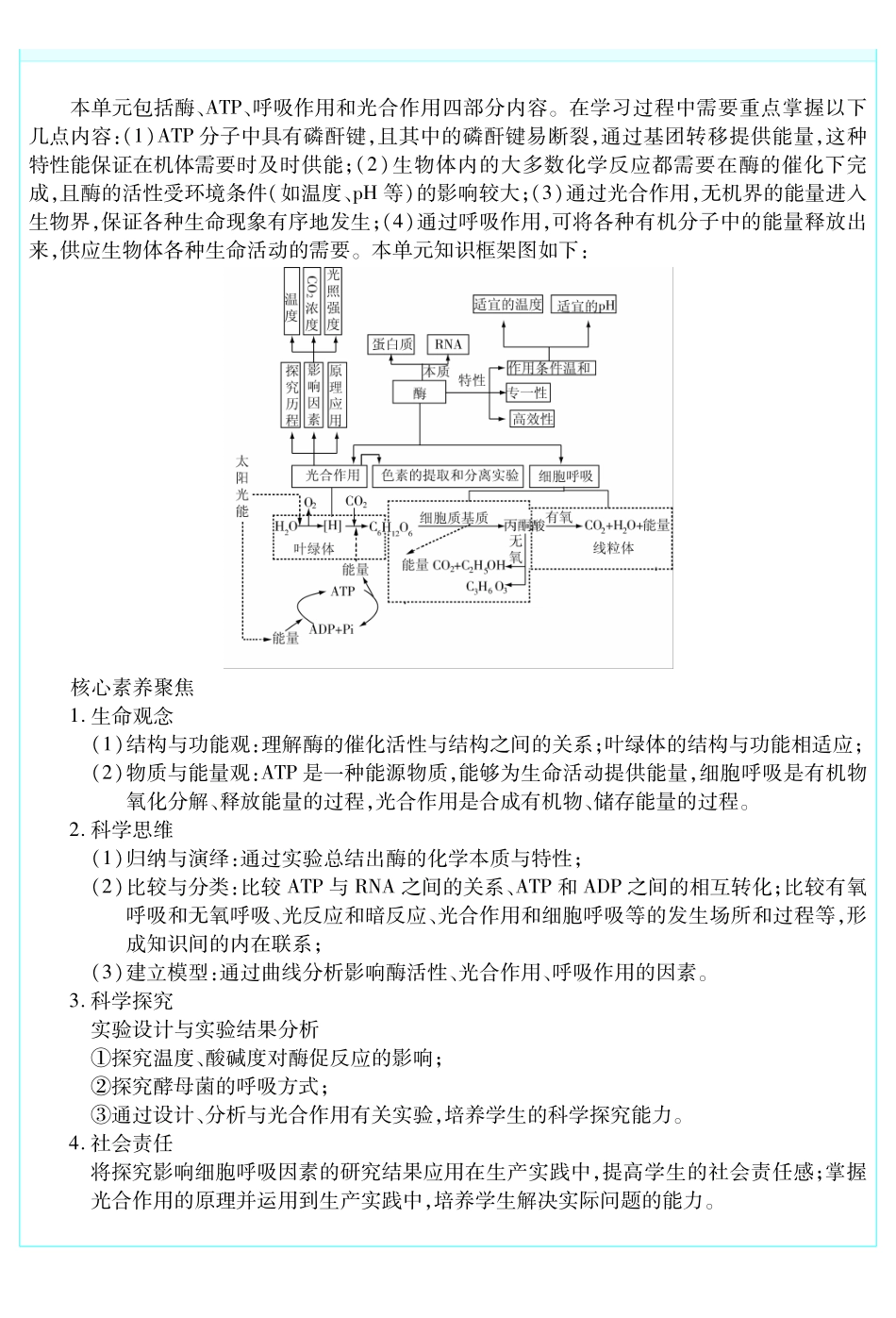 考前重点速记-生物必修1SJ-金考卷单元双测卷.pdf_第3页