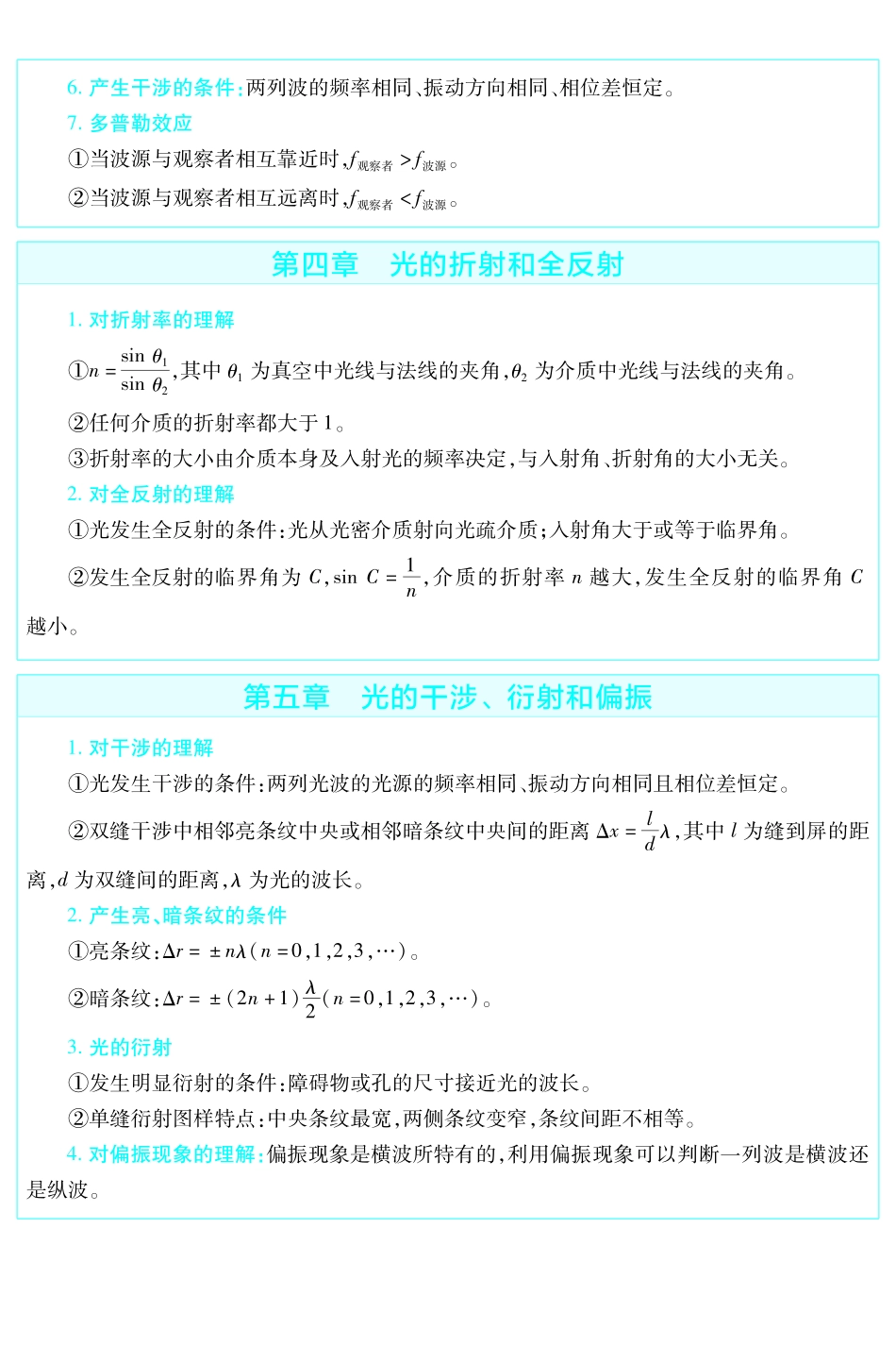 考前重点速记物理选择性必修第一册JK金考卷单元双测卷.pdf_第3页
