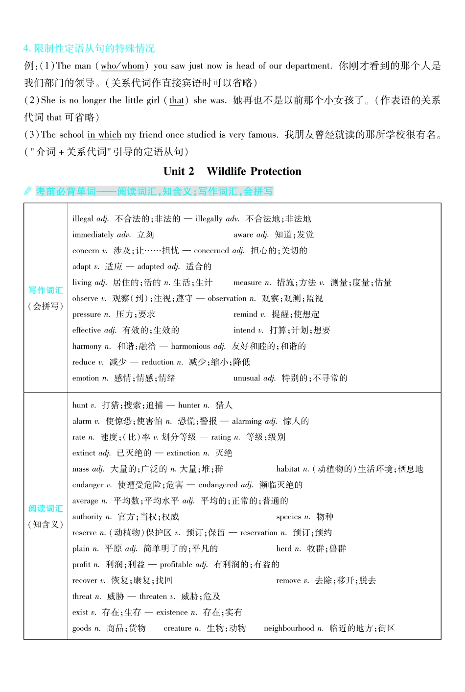 考前重点速记-英语必修第二册RJ-金考卷单元双测卷.pdf_第3页