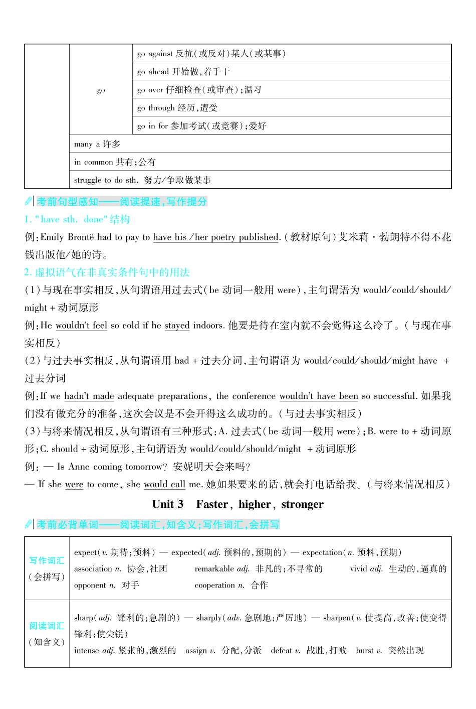 考前重点速记英语选择性必修第一册WY金考卷单元双测卷.pdf_第3页