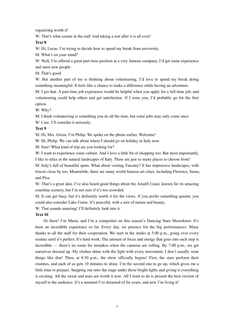 山东省（烟台市、德州市）2025届高三高考适应性测试英语答案.pdf_第3页