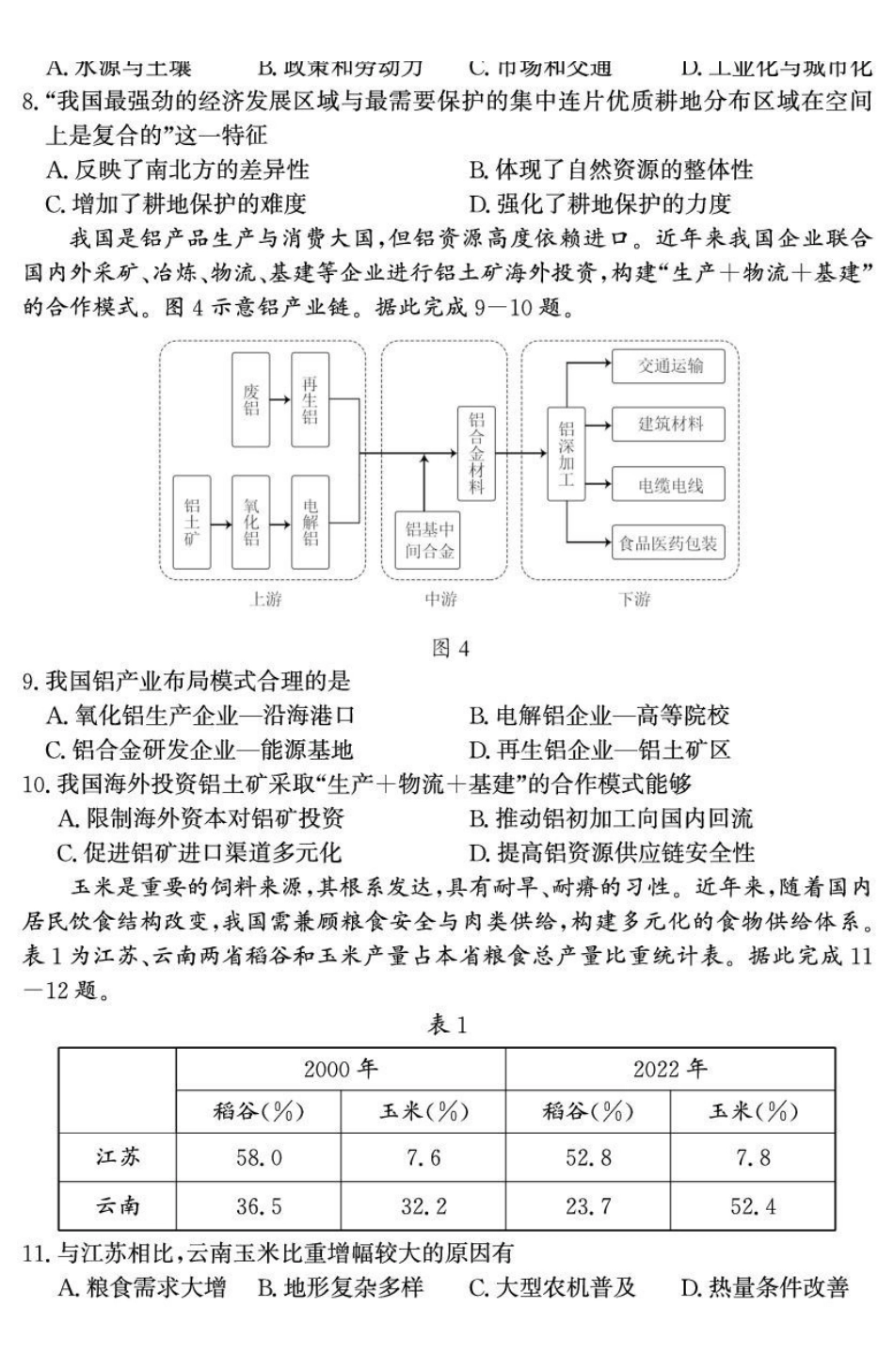 山东省济宁市兖州区2024-2025学年高二下学期期中质量检测地理试卷.pdf_第3页