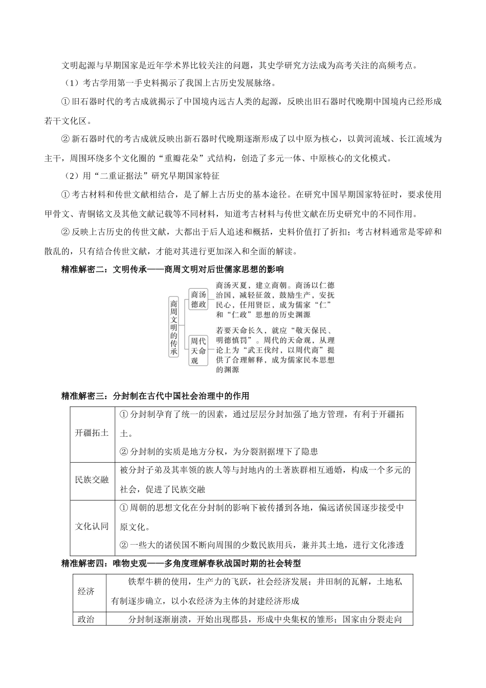 备战高一高二高三高考历史临考题号押题-押江苏卷第1题先秦时期（解析版）.docx_第3页