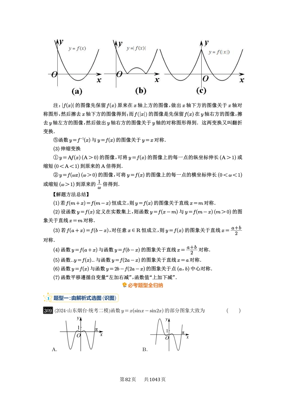 第11讲：函数的图像-高考数学必刷题（原卷版）-高考数学必刷题（原卷版）.pdf_第2页