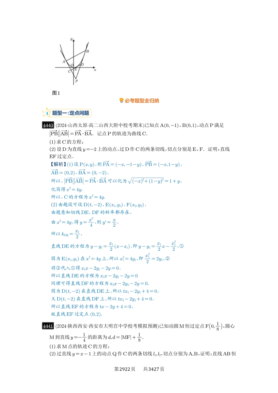 第80讲阿基米德三角形-高考数学必刷题（解析版）.pdf_第2页