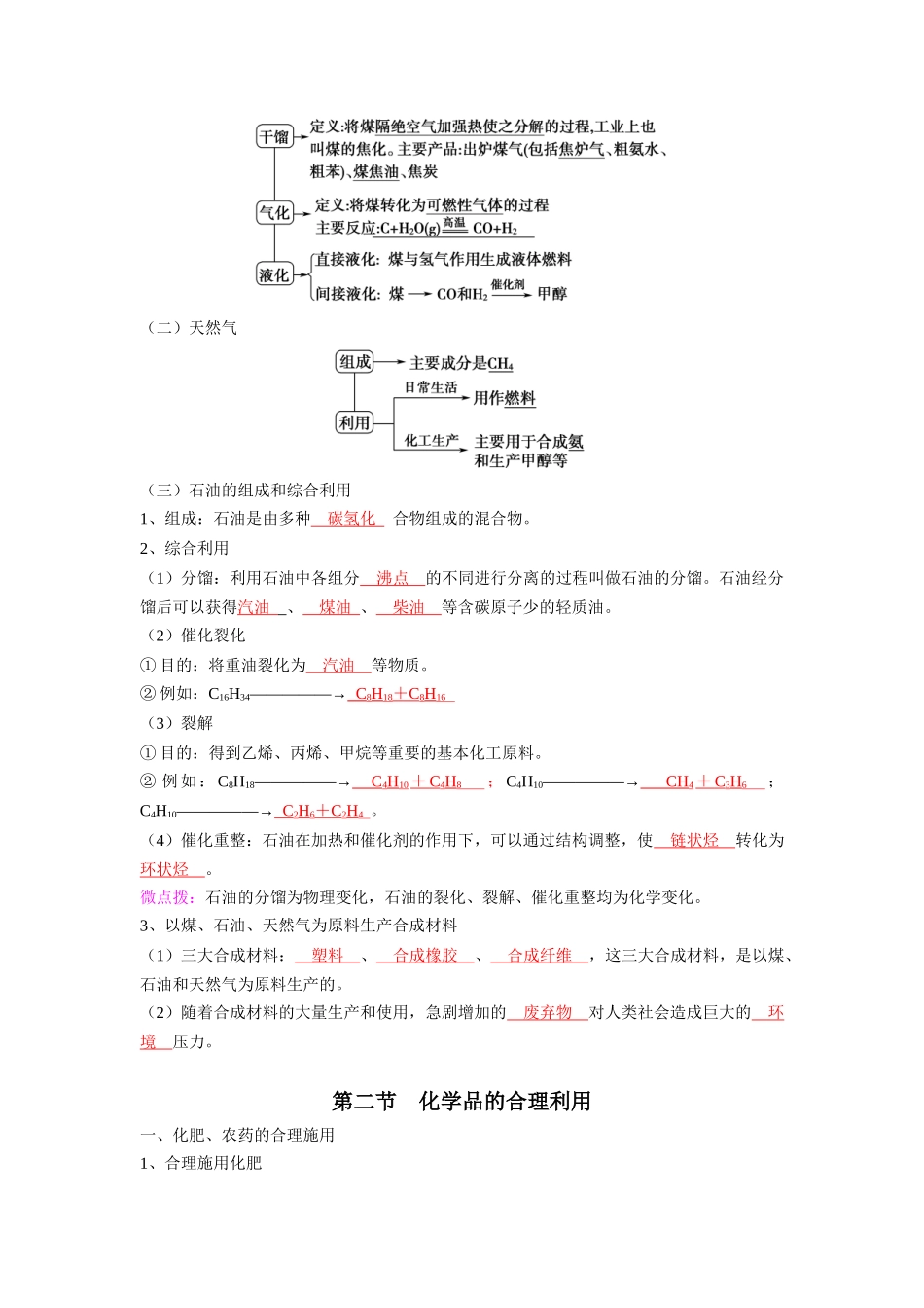 第八章化学与可持续发展-高中化学全册必背章节知识清单（人教版2019必修第二册）.docx_第3页