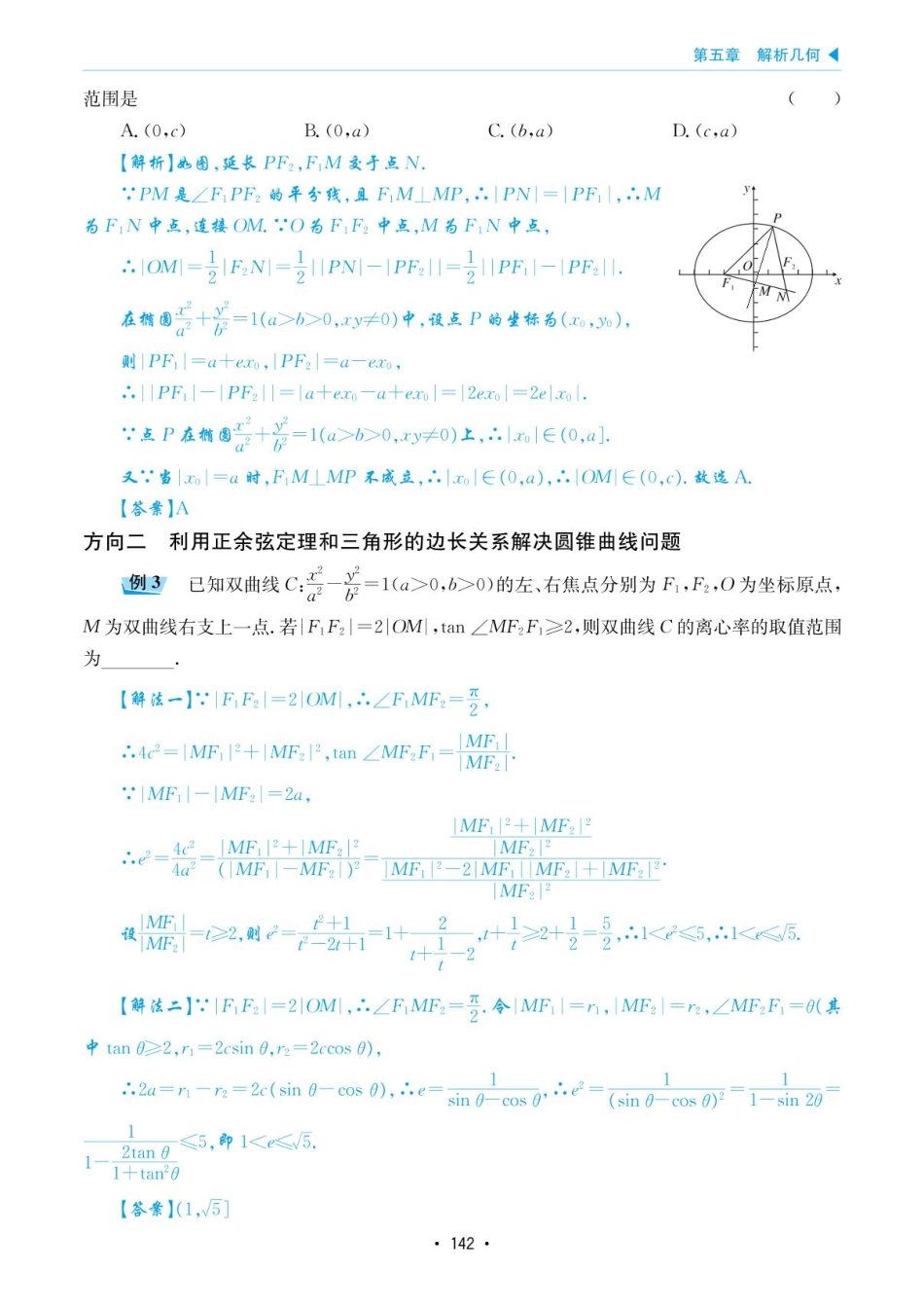 高考数学选择填空题经典模型突破-第五章模型28利用三角形解决圆锥曲线问题.pdf_第2页