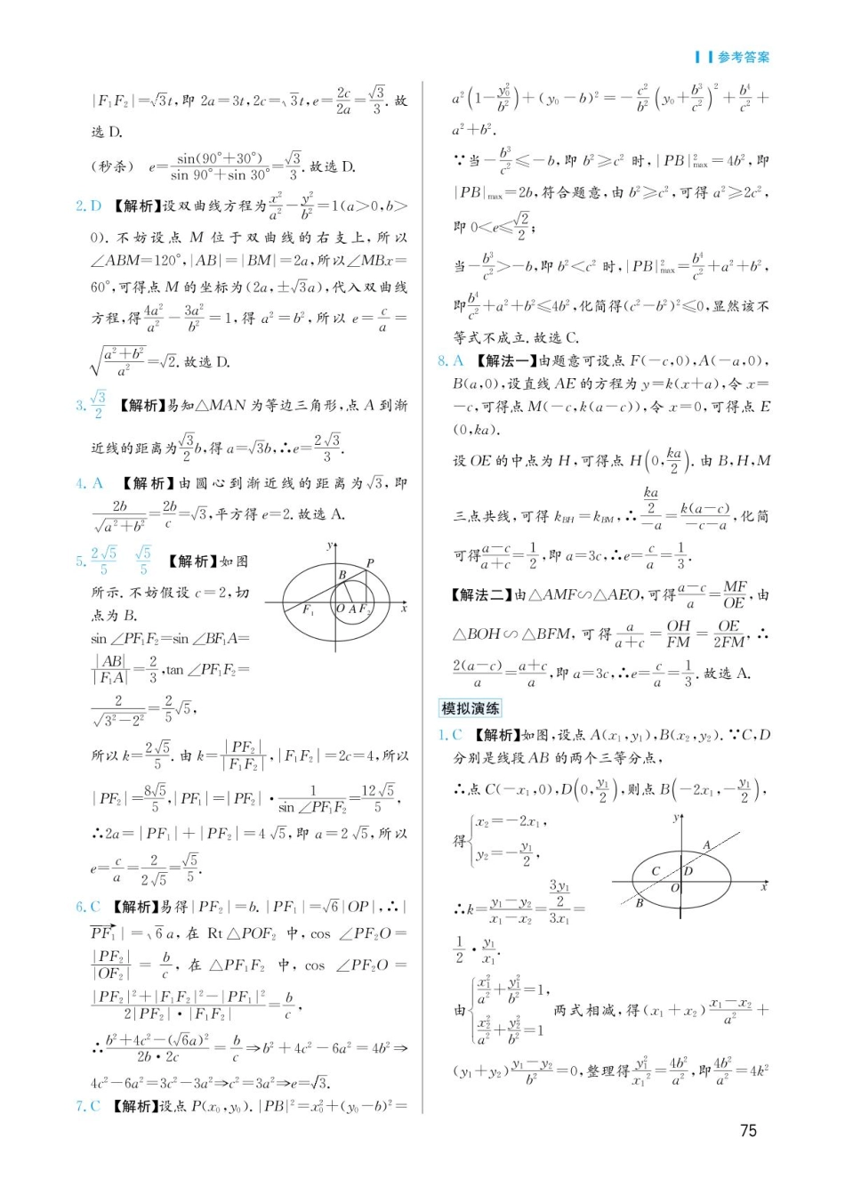 高考数学选择填空题经典模型突破-第五章模型29破解离心率问题之法答案.pdf_第2页