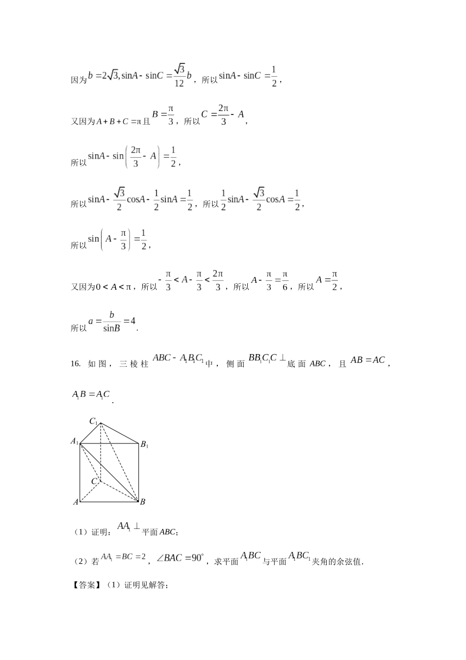 高三数学大题规范训练(13)(解析版).docx_第2页