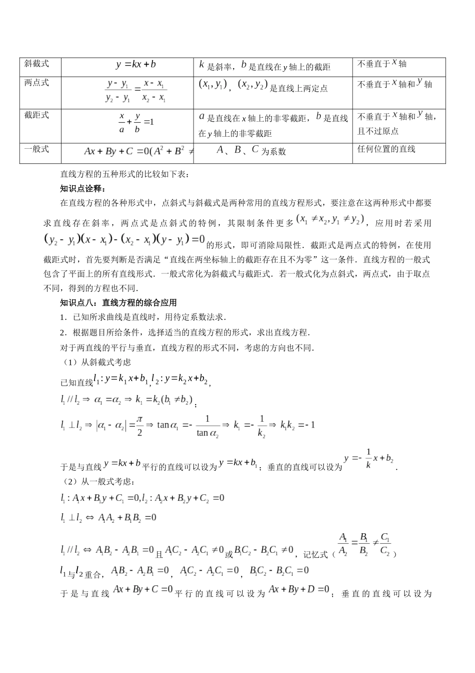 高一升高二暑假数学领跑讲义-第09讲直线的方程（解析版）.docx_第3页