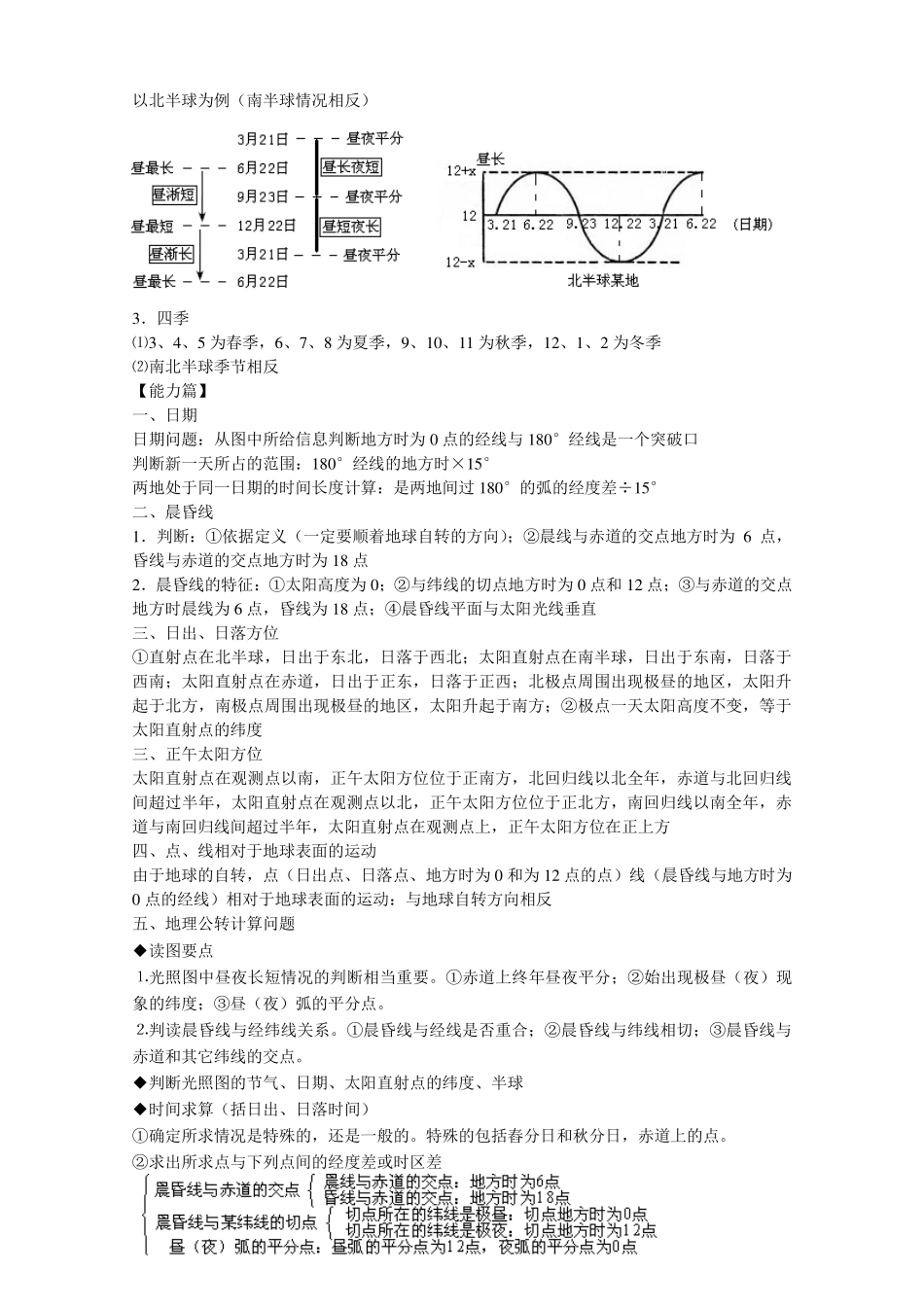 高中（地理）知识点梳理+答题模板-【地理】高三地理必背知识梳理.pdf_第3页