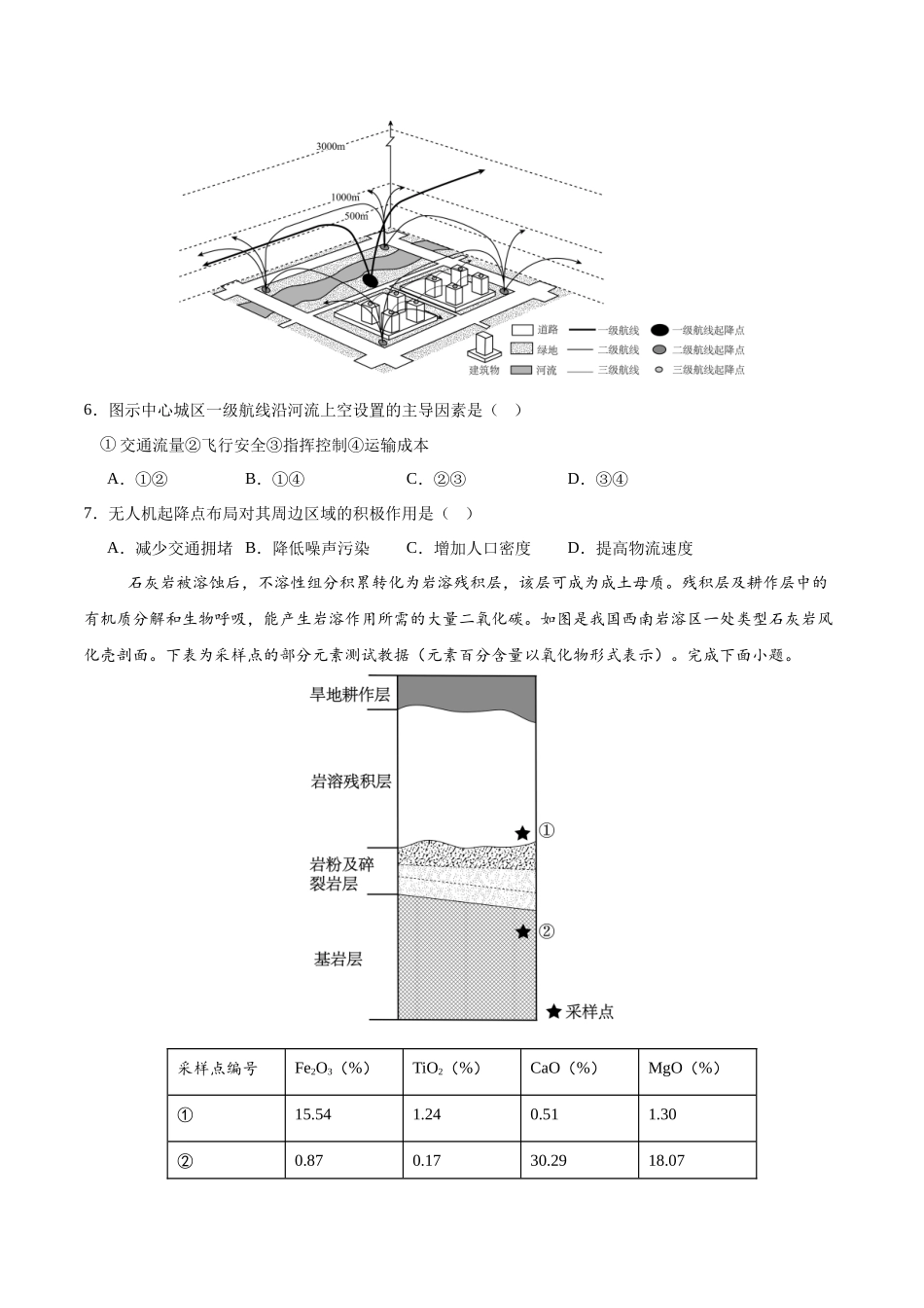 信息必刷卷01（福建专用）（考试版）2025年高考地理考前信息必刷卷-.docx_第3页
