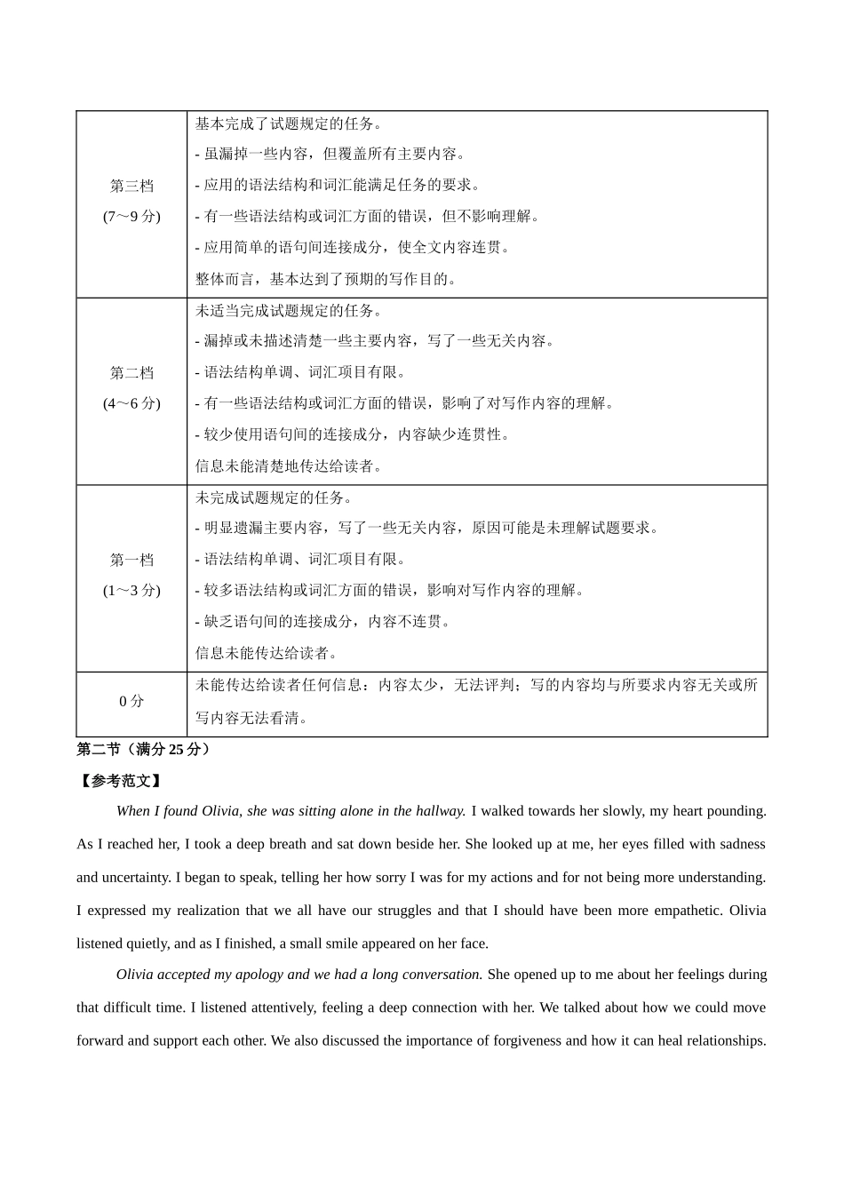 信息必刷卷03（新高考I卷）参考答案-2025年高考英语考前信息必刷卷（新高考Ⅰ卷专用）.docx_第3页