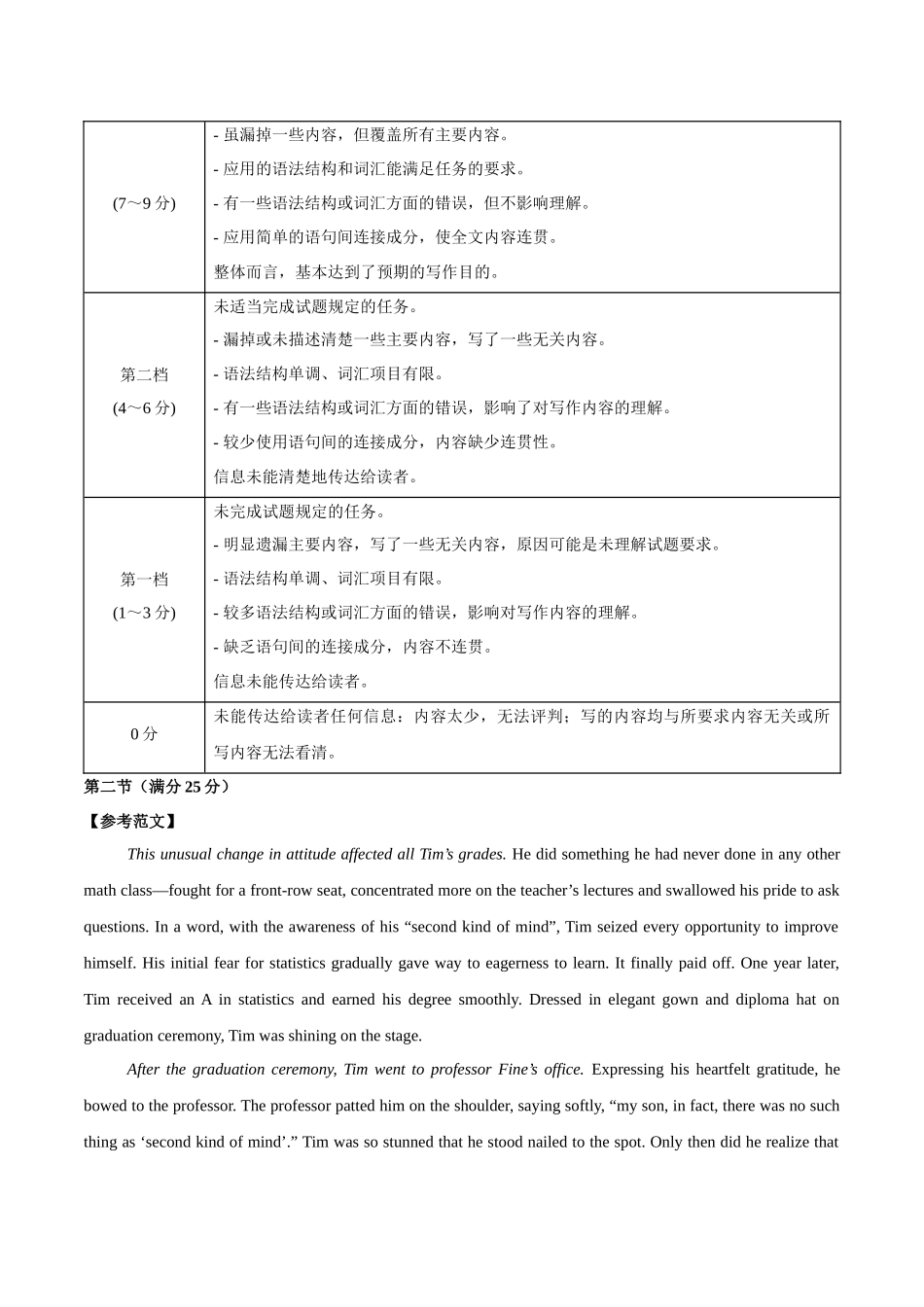 信息必刷卷05（新高考I卷）参考答案-2025年高考英语考前信息必刷卷（新高考Ⅰ卷专用）.docx_第3页