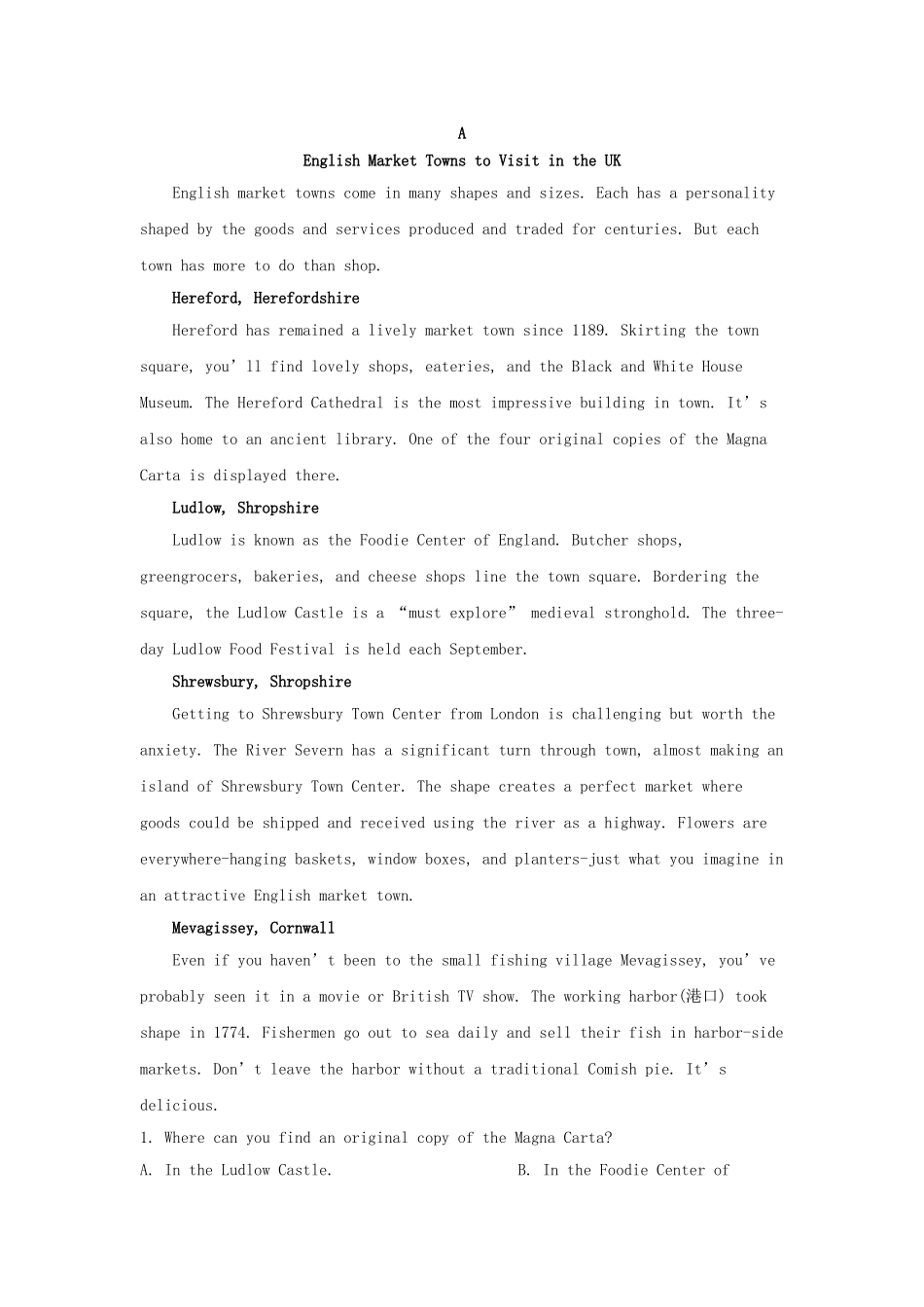 2025年四川高考英语试题及答案.doc_第3页