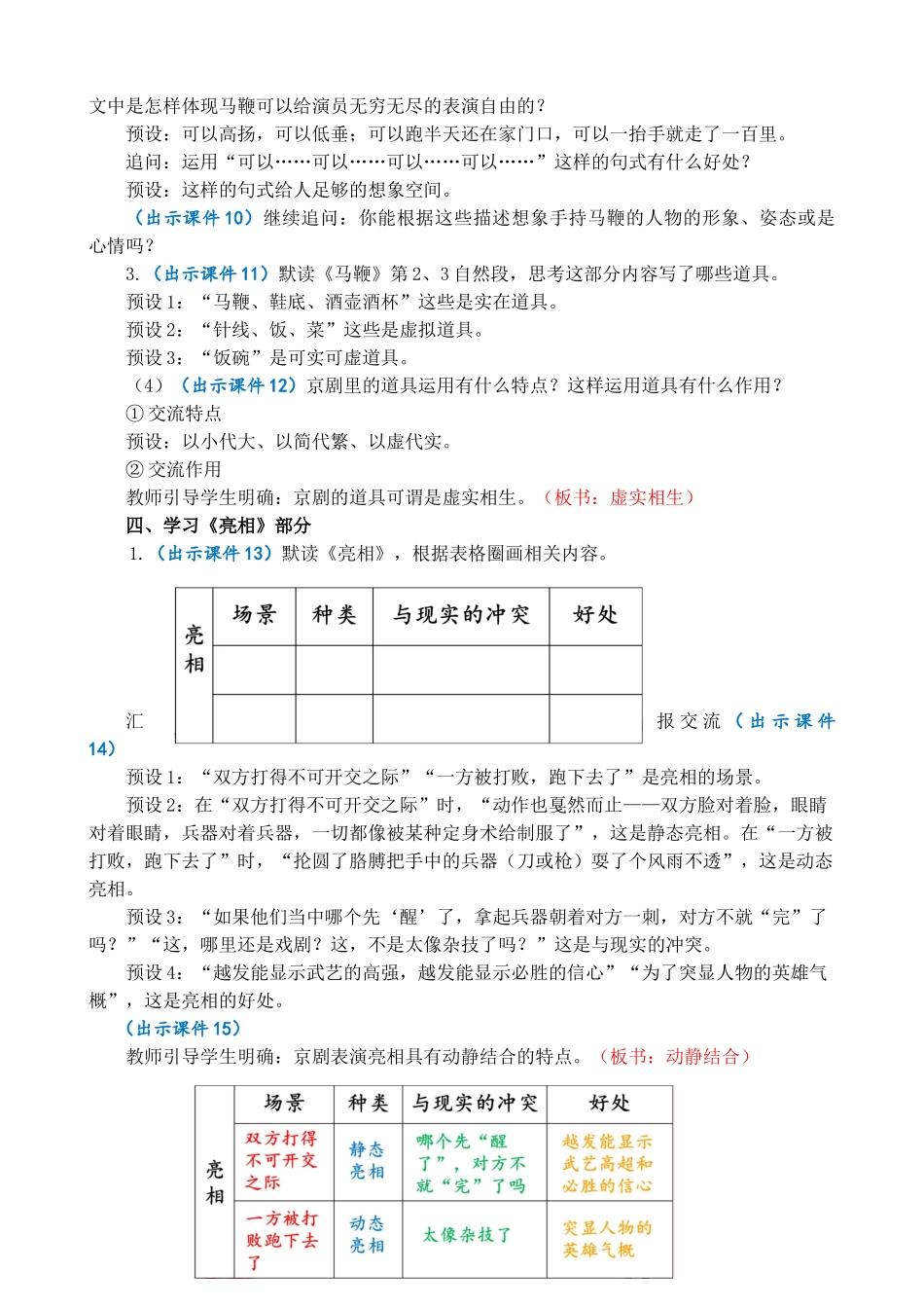 人教部编版小学语文京剧趣谈教学教案多篇.doc_第2页