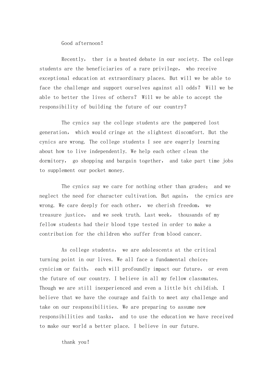 英语演讲稿格式及范文五-多篇.docx_第2页