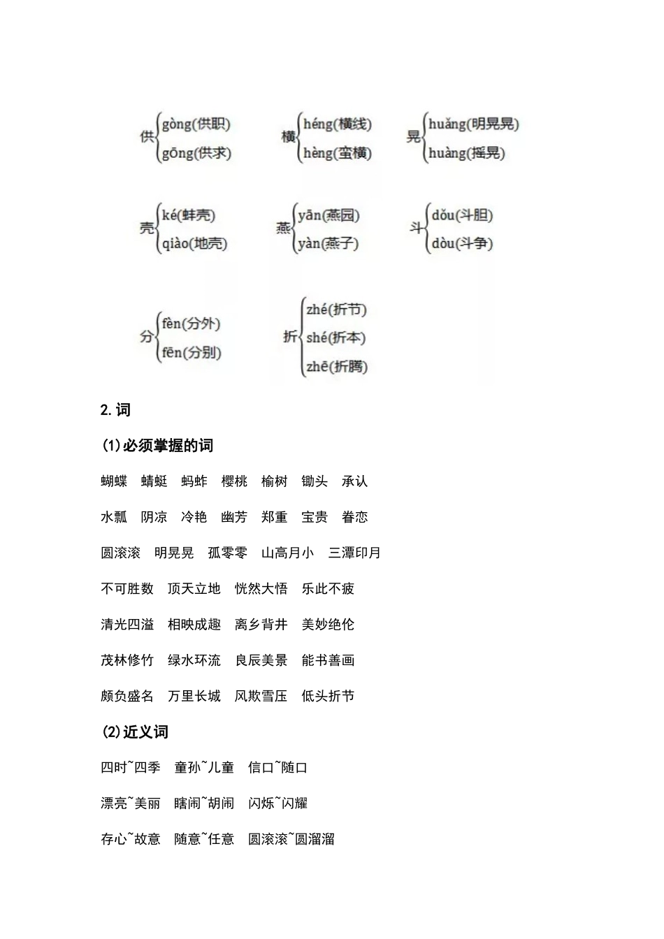 部编人教版五年级语文下册第一单元知识要点汇总.docx_第2页
