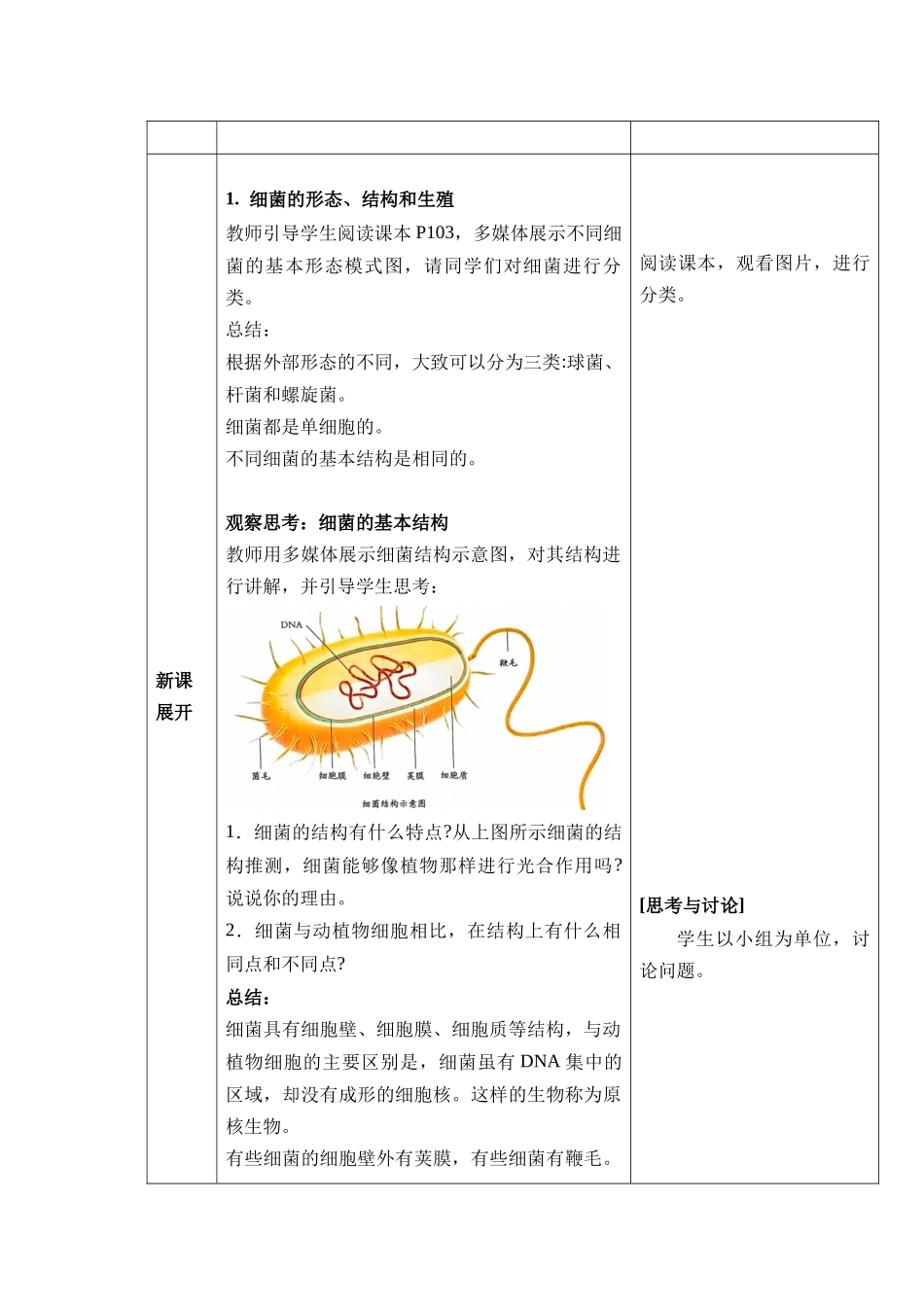 生物人教版24新版本七年级初一初一上册2.3.2细菌教学教案含答案.docx_第2页
