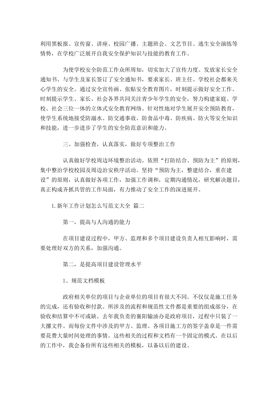 新年工作计划怎么写范文大全（20篇.docx_第2页