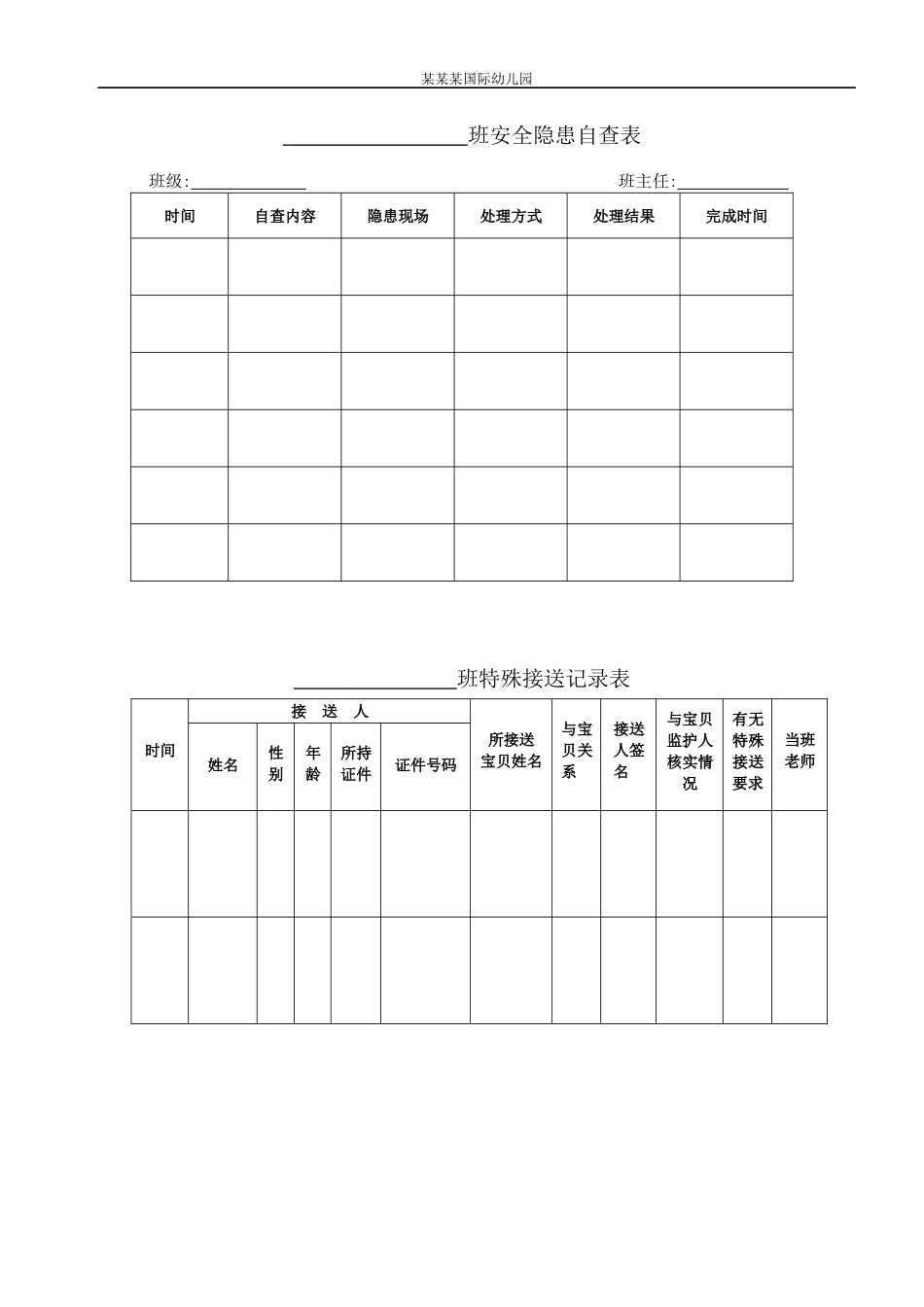 幼儿园常用表格-幼儿园安全管理类表格个附-日常工作管理及绩效考核细则.docx_第1页