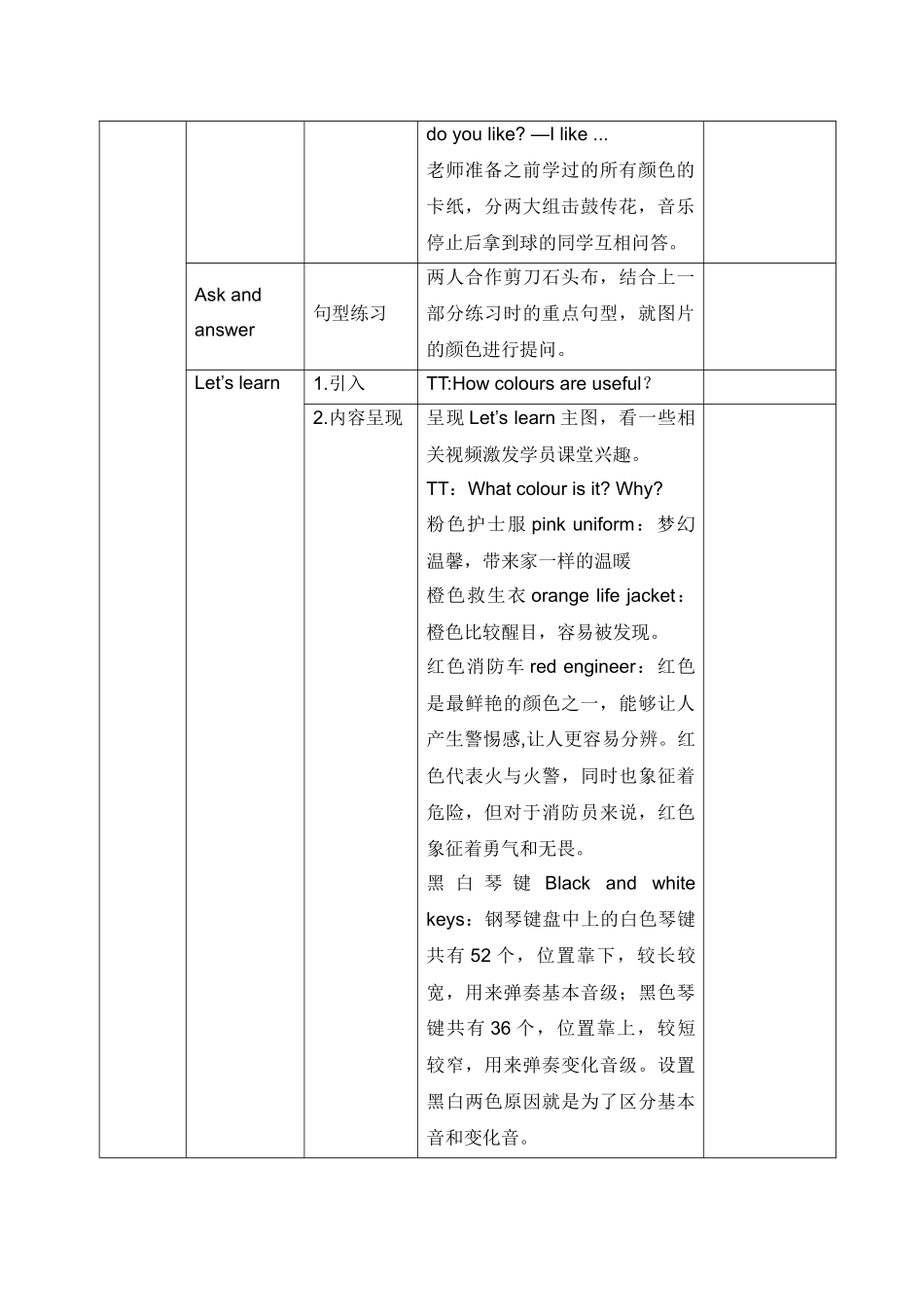 英语人教PEP版24新版本三年级上册Unit5ThecolourfulworldPart8教学教案.docx_第3页