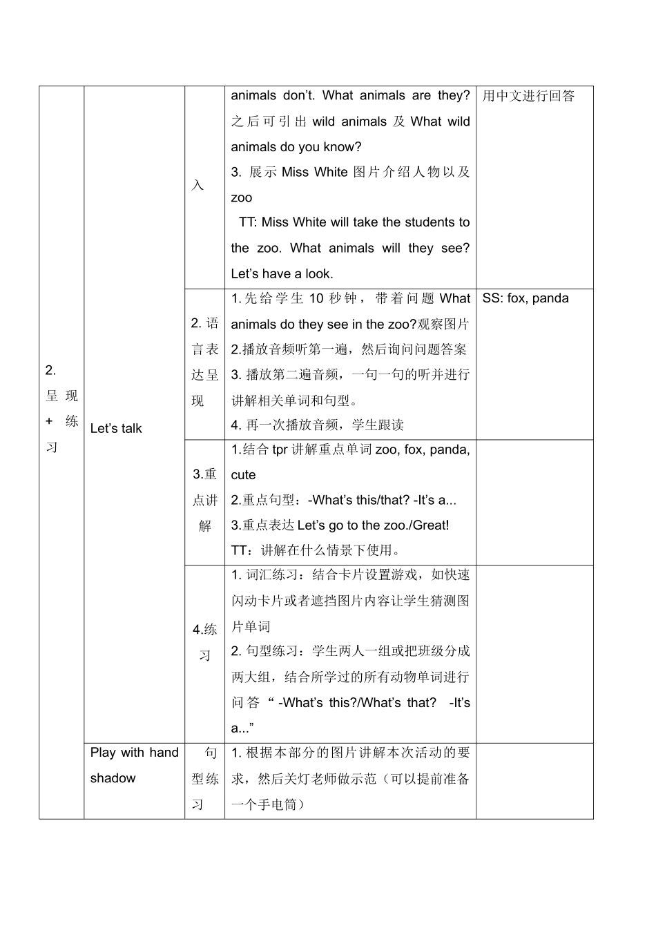 英语人教PEP版（24新版本三年级上册Unit3AmazinganimalsPartB教教学教案.docx_第2页
