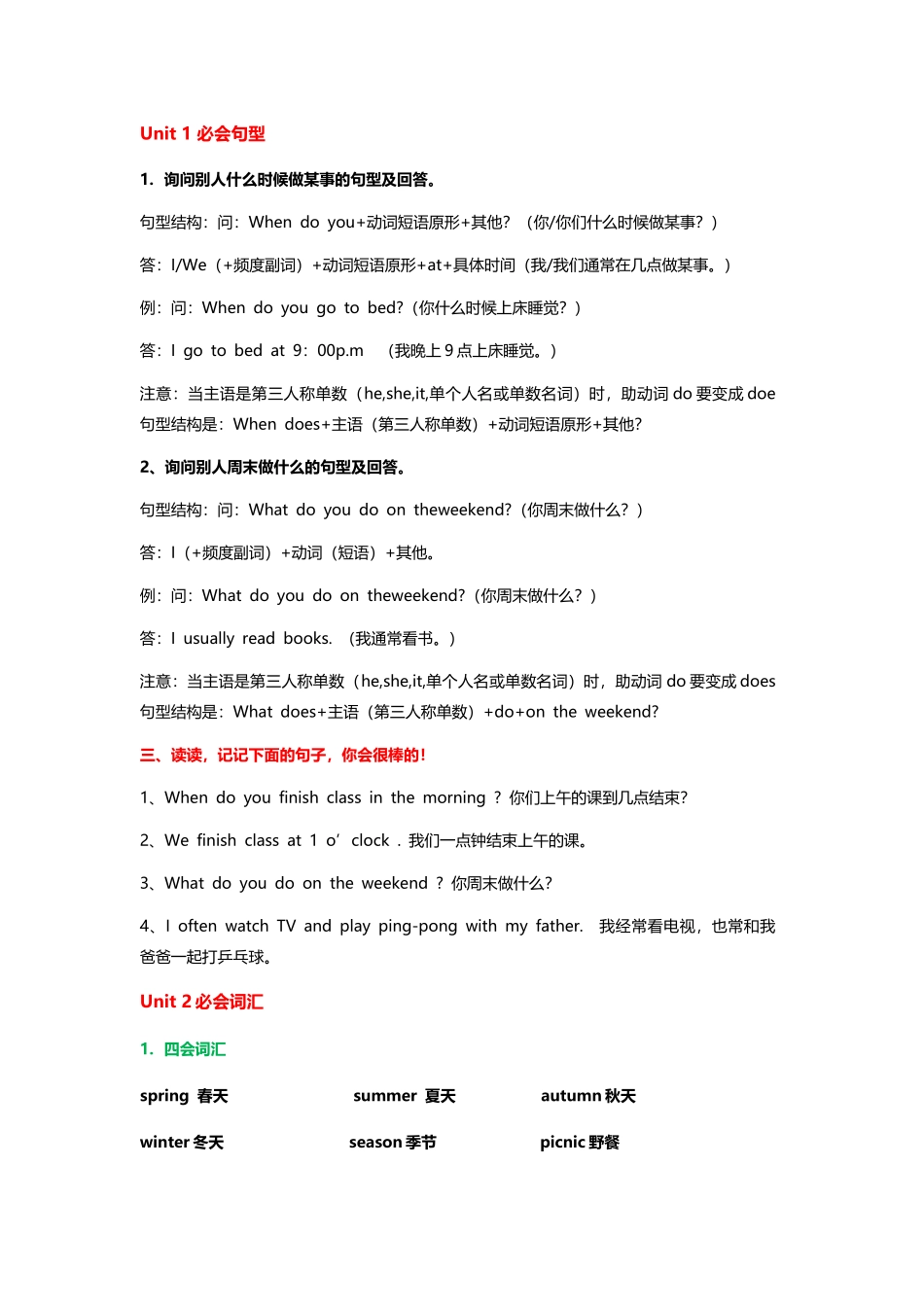 五年级-英语-下册-期中知识点-汇总（人教版.docx_第2页