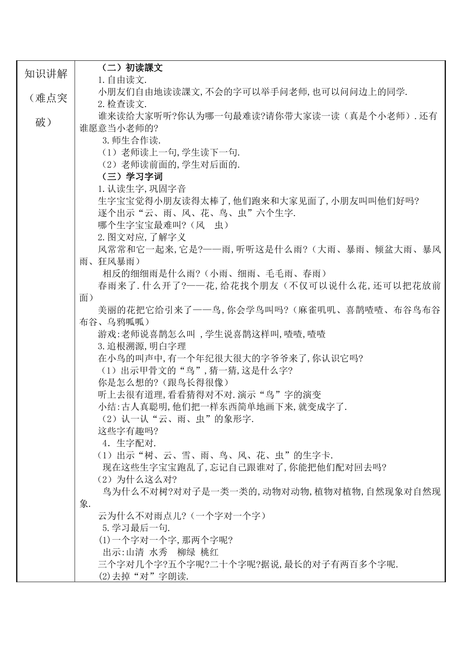 人教版部编版小学语文一年级上册读准“风虫”的发音教学设计教案.docx_第2页