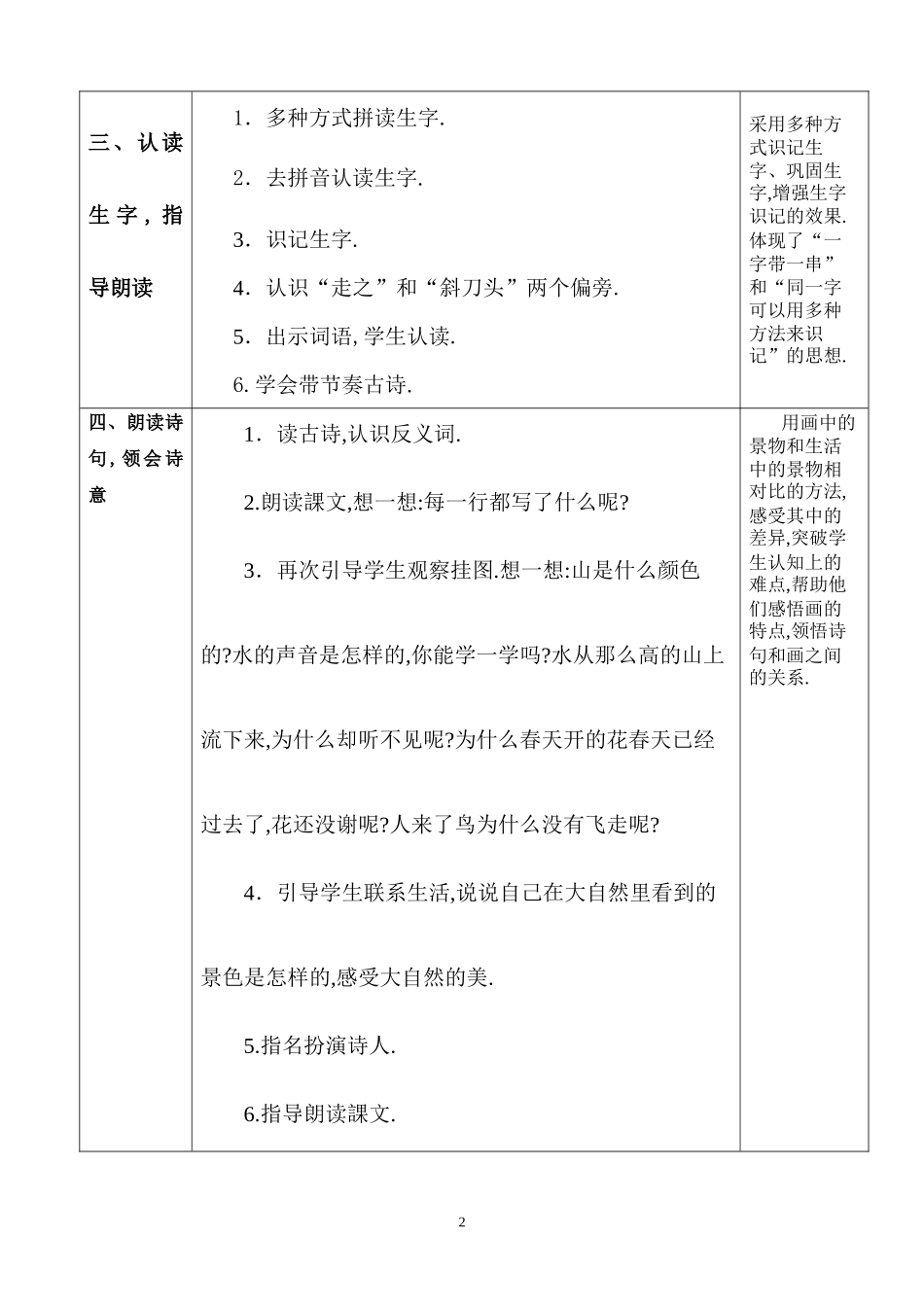 人教版部编版小学语文一年级上册人教版画教学设计教案111.docx_第2页