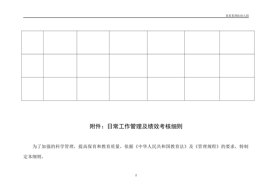 幼儿园常用表格-幼儿园教师个人发展三年规划表附-日常工作管理及绩效考核细则.docx_第2页