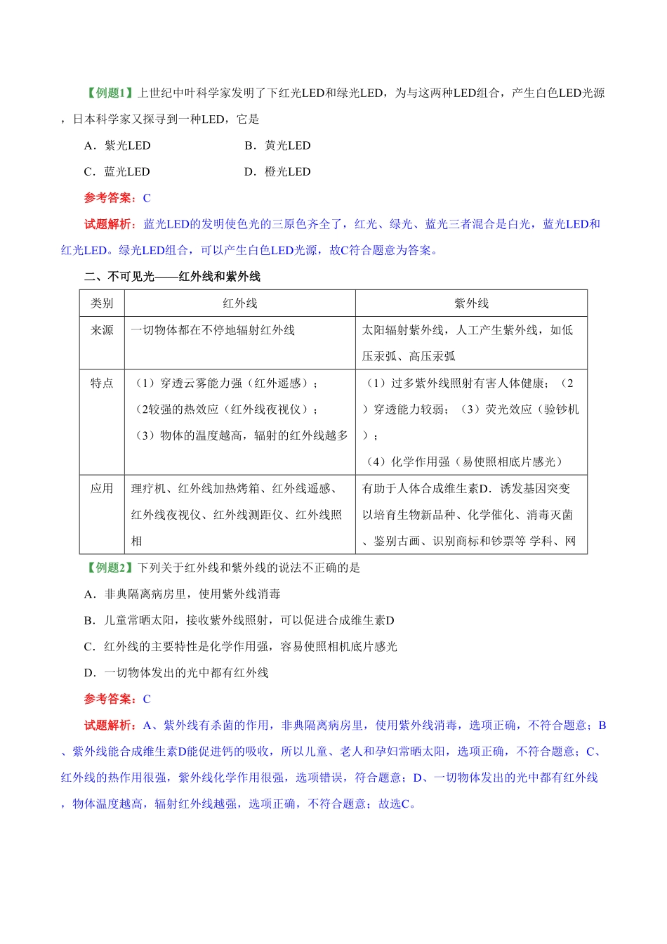 专题4.5光的色散八年级物理人教版（上册含答案.pdf_第2页