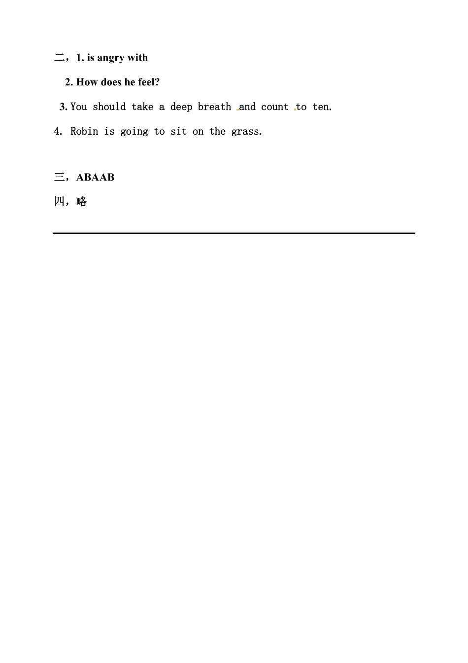 （含答案解析六年级上册英语同步练习-Unit6HowdoyoufeelBReadandwrite练习.pdf_第3页