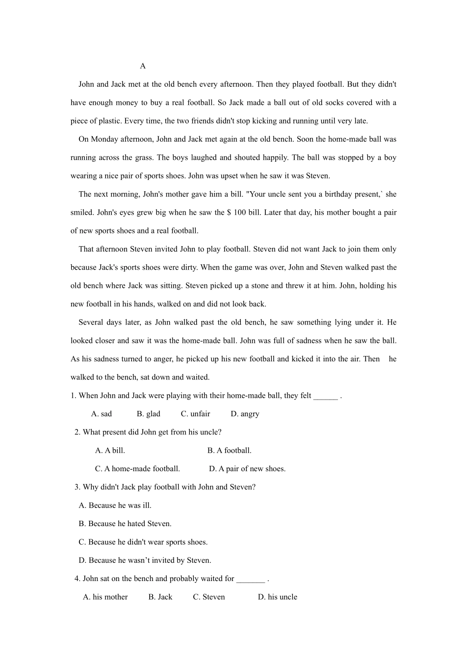 人教版初二八年级上册英语Unit3单元测试卷01含答案.pdf_第3页