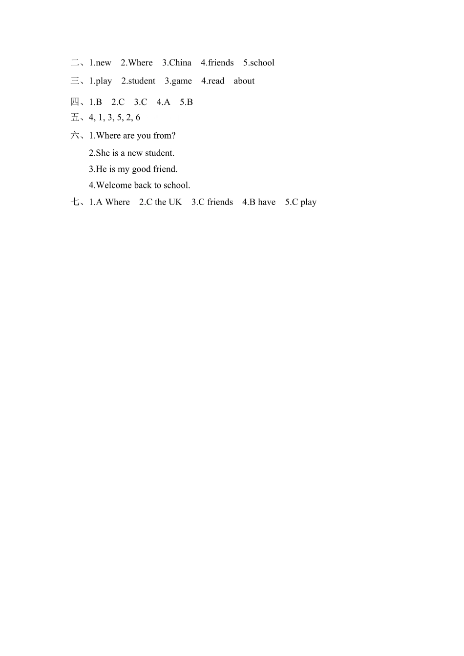 【分层训练】三年级下册英语一课一练Unit1Welcomebacktoschool课时3人教PEP版-含答案.pdf_第3页