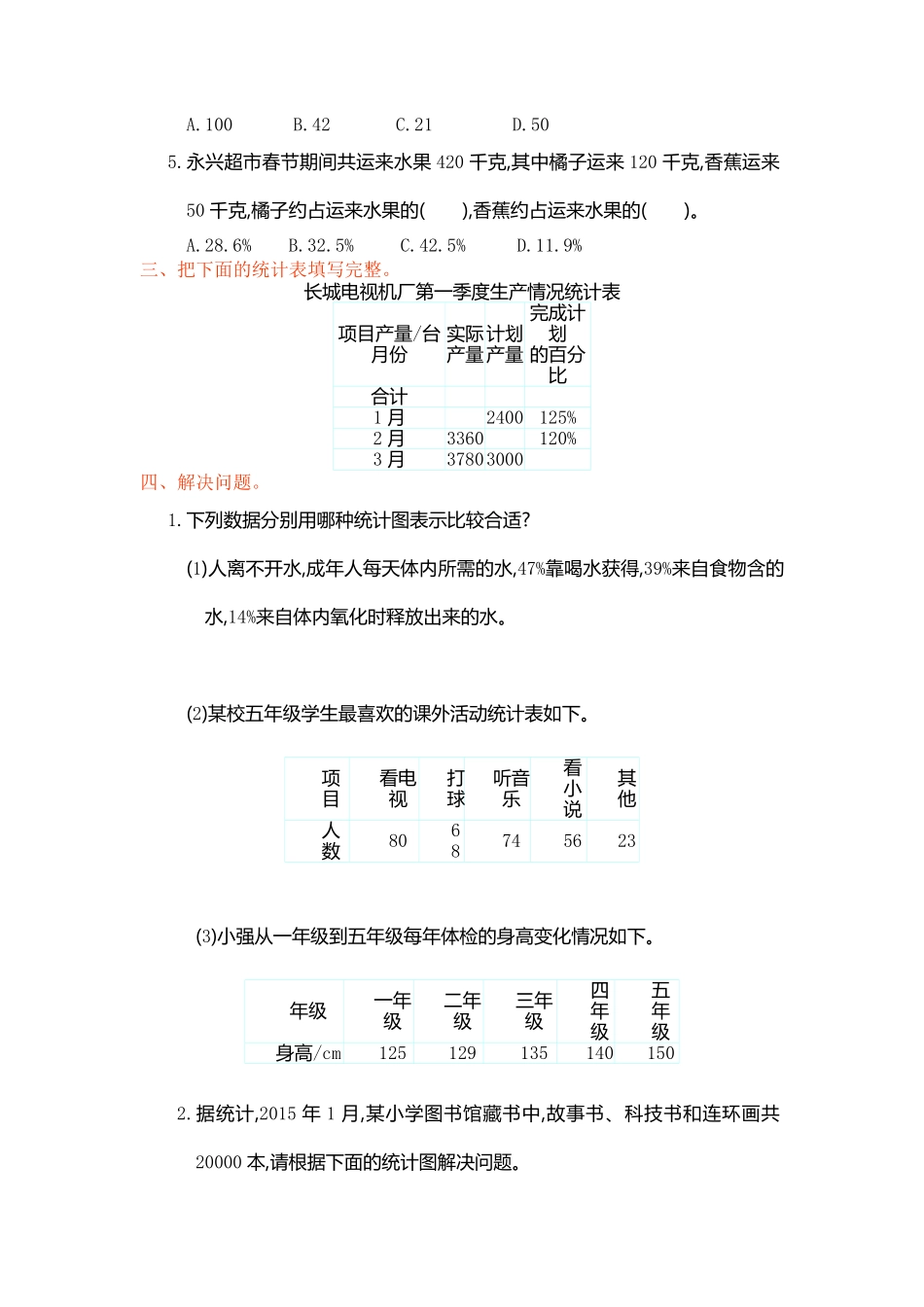人教版数学六年级上册第七单元测试卷测试试卷含答案.pdf_第2页